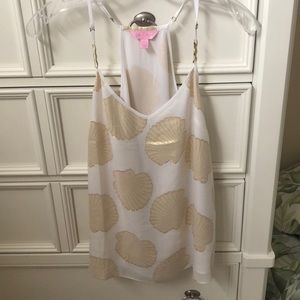 Lilly Pulitzer shell print tank top